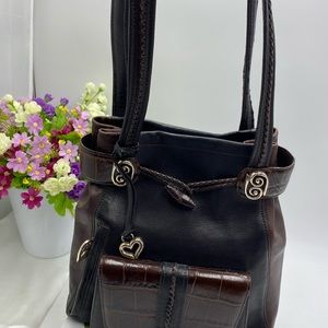 Brighton shoulder handbag with an attached wallet